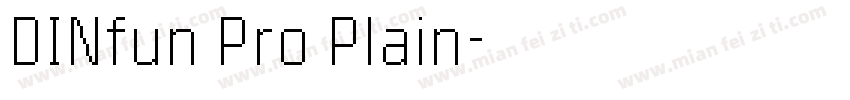 DINfun Pro Plain字体转换